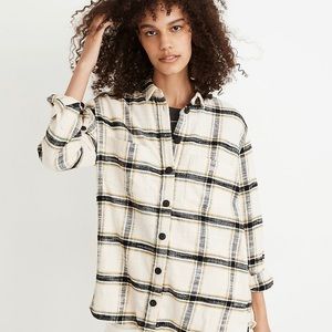 Madewell Oversized Ex-Boyfriend Shirt in Caney Plaid